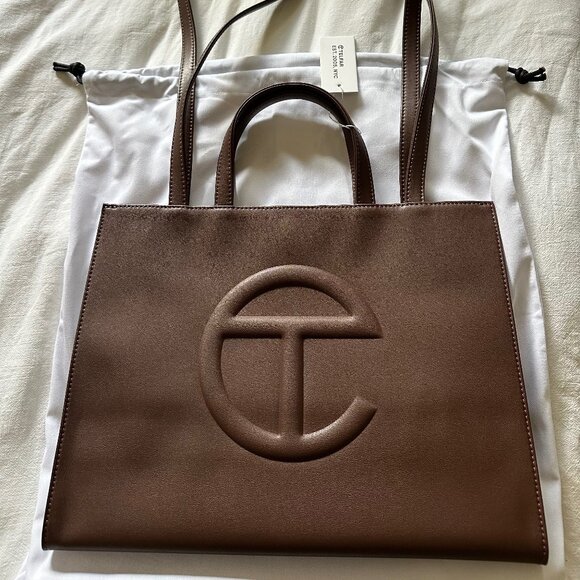 Telfar Handbags - Telfar Chocolate Shopper Medium - Brand New With Tags